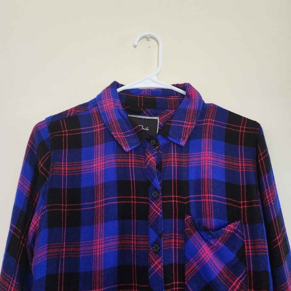 Rails Hunter Flannel Plaid Button Down Shirt Size XS - Picture 4 of 13
